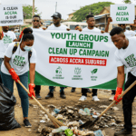 Youth Groups Launch Clean-Up Campaign Across Accra Suburbs