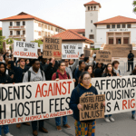 University Students Protest Over Increase in Hostel Fees