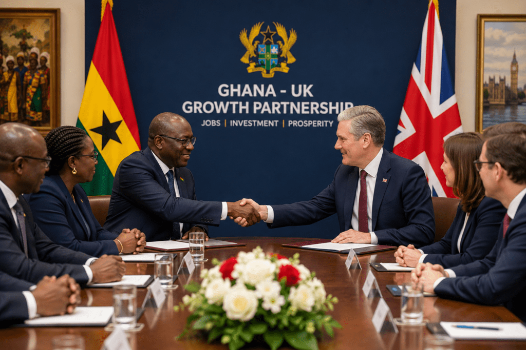 Ghana–UK Partnership Targets Strategic Job Creation and Multimillion-Dollar Investment Growth